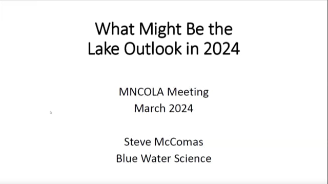 What Might be the Lake Outlook for 2024
