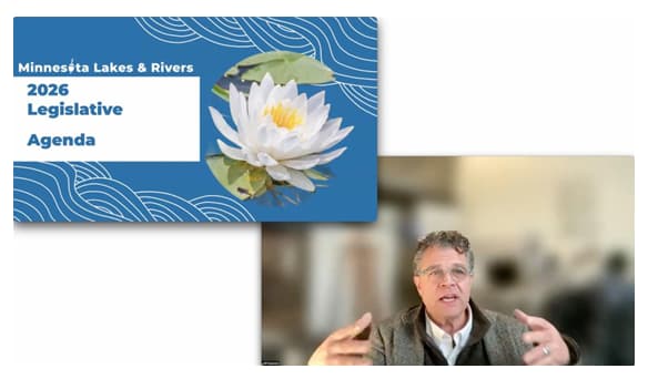 Intro slide with image of Jeff Forester/MLR and a water lily