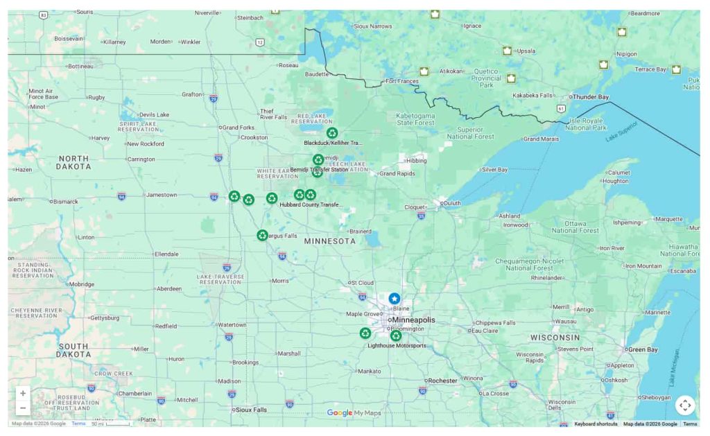 static image of active Wrap Recycle Right rollout map as of 4/16/2026